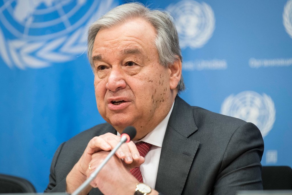 UN Secretary-General António Guterres (file).